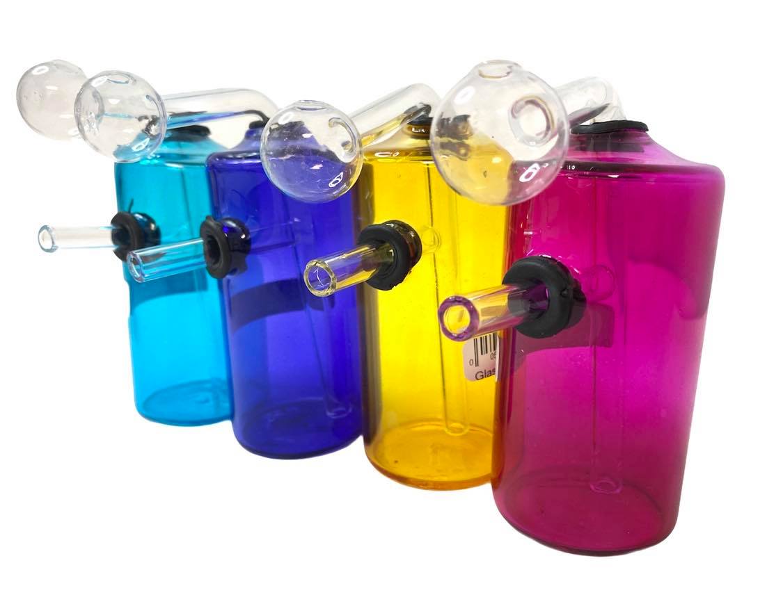 3" GLASS OIL BURNER WATER PIPE