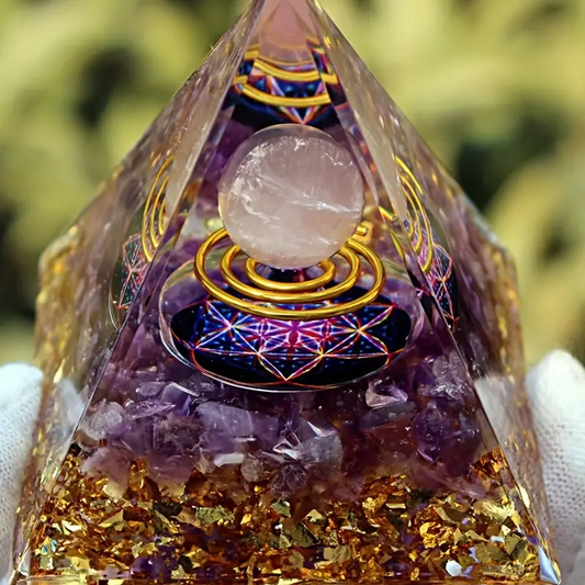 ORGONE STONE COPPER PYRAMID