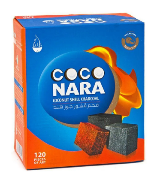 Coco Nara Coconut Shell Charcoal - 120 Flat Pieces