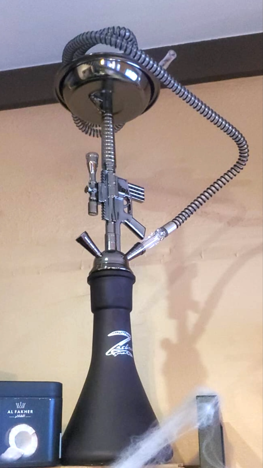 Zebra Smoke Sniper 29” Double Hose Hookah
